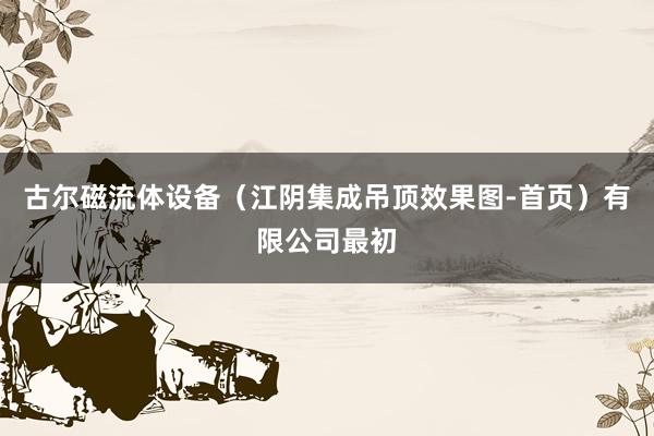 古尔磁流体设备（江阴集成吊顶效果图-首页）有限公司最初